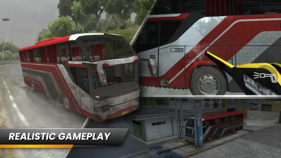 Bus Simulator Indonesia realistic bus driving on highway