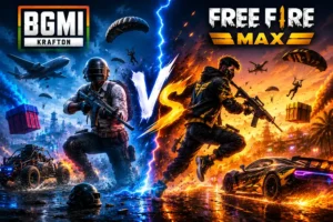 BGMI vs Free Fire MAX comparison 2026 battle royale gameplay