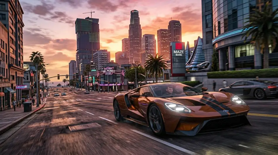 GTA 5 PC GAME open world city driving experience
